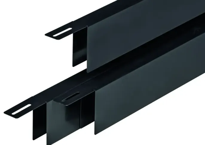 Krimp/Uitzet maskeer U-profiel zwart gecoat 31,5mm Reest