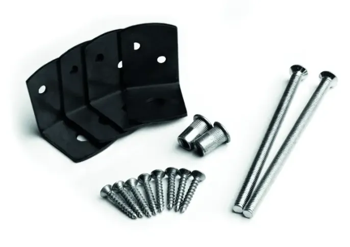 Betonschutting - bevestiging antraciet t.b.v. betonpaal 10x10cm