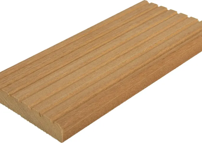Bangkirai Vlonderplank 21x145mm glad/grof Premium 335cm