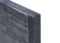 Beton-motiefplaat Schie antraciet H36xD4,8xL184cm leisteen