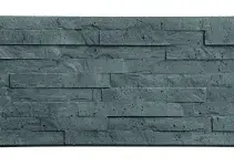 Beton-motiefplaat Schie antraciet H36xD4,8xL184cm leisteen