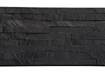 Beton-motiefplaat Schie/Reest Antraciet gecoat H36xD4,8xL184cm Leisteen