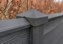 Beton-afdekpet Reest Antraciet Gecoat diamantkop 14x14x5cm tussenmodel
