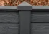 Beton-afdekpet Reest Antraciet Gecoat diamantkop 14x14x5cm tussenmodel