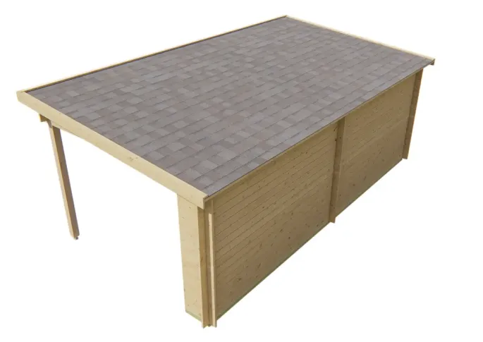Blokhut Chappo met overkapping 28mm L300xB598xH217cm