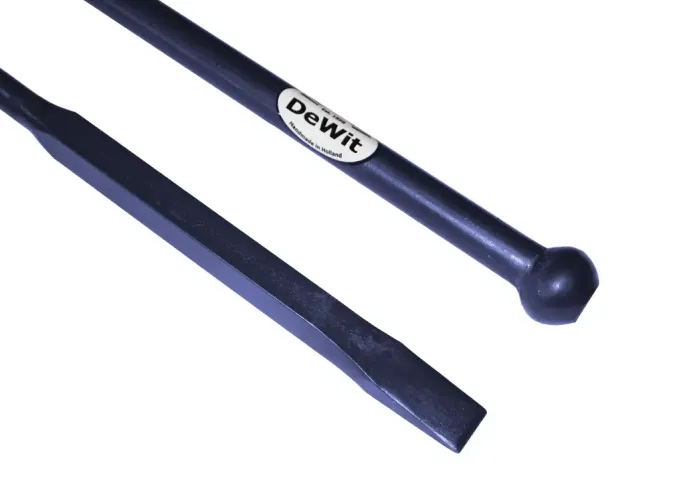 De Wit Stootijzer 1400mm met 40cm vierkant knop en beitel