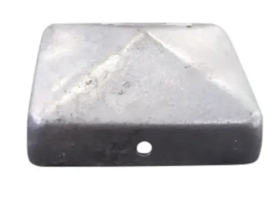 Paalornament piramide 71x71mm Verzinkt