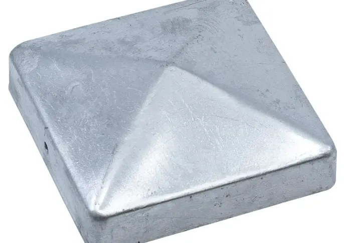 Paalornament piramide 91x91mm Verzinkt