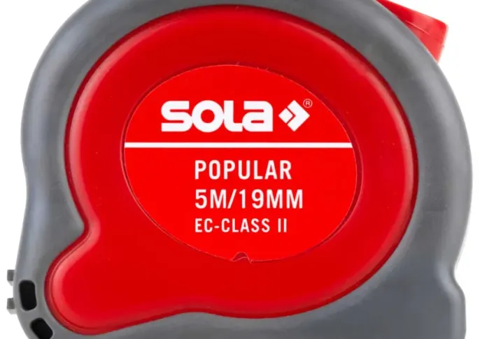SOLA Rolbandmaat, 13mm Popular PP 3m