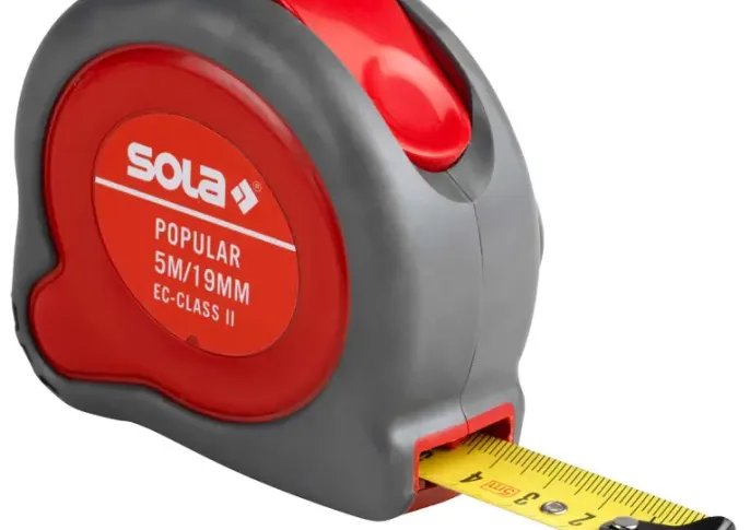 SOLA Rolbandmaat, 19mm Popular PP 5m