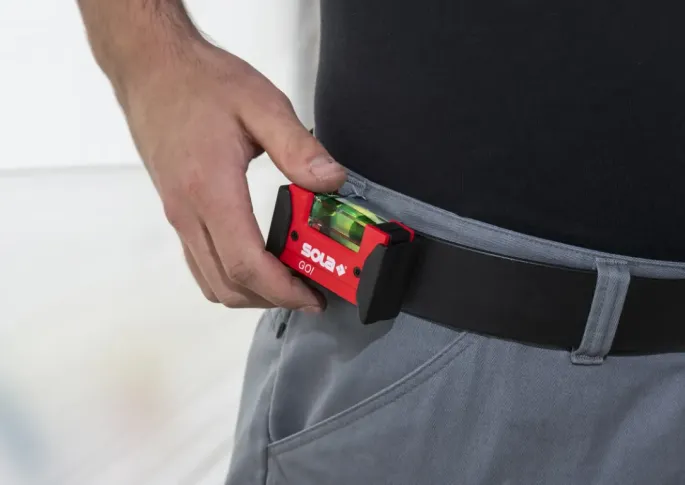 SOLA Compacte waterpas GO! magnetic met clip