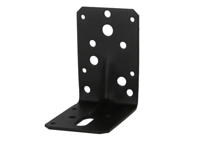 Hoekanker met ril 90x90x60mm Zwart