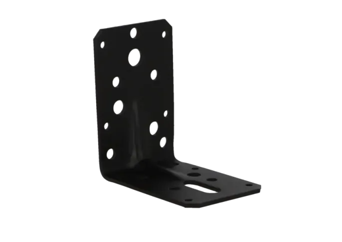 Hoekanker met ril 90x90x60mm Zwart