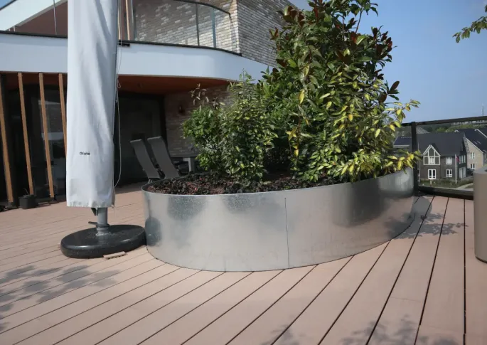 Flexline Borderrand Gegalvaniseerd 56cm lengte 216cm incl. 5 grondnagels en verbindingsset