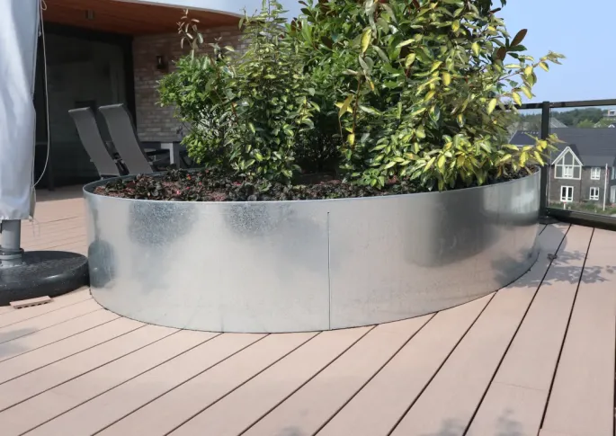 Flexline Borderrand Gegalvaniseerd 56cm lengte 216cm incl. 5 grondnagels en verbindingsset