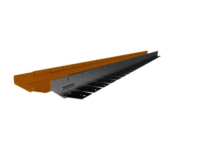 Flexline Borderrand Gegalvaniseerd 7,5cm lengte 220cm incl. 3 grondpennen en verbindingsplaat