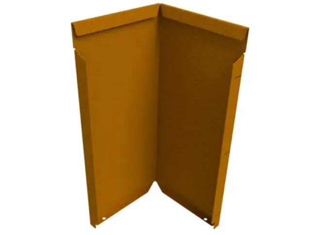 Flexline Borderrand Hoekstuk Cortenstaal 56cm incl. vebindingsset