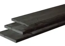 Fijnbezaagde plank douglas 400x25x2,5 cm Antraciet