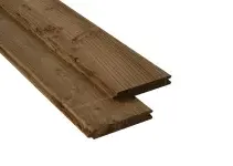 Douglas blokhutprofiel dubbelzijdig 300x19,5x2,8 cm Groen geïmpregneerd