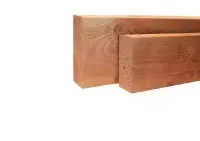 Geschaafde gording douglas 400x12x4,5 cm Groen geïmpregneerd