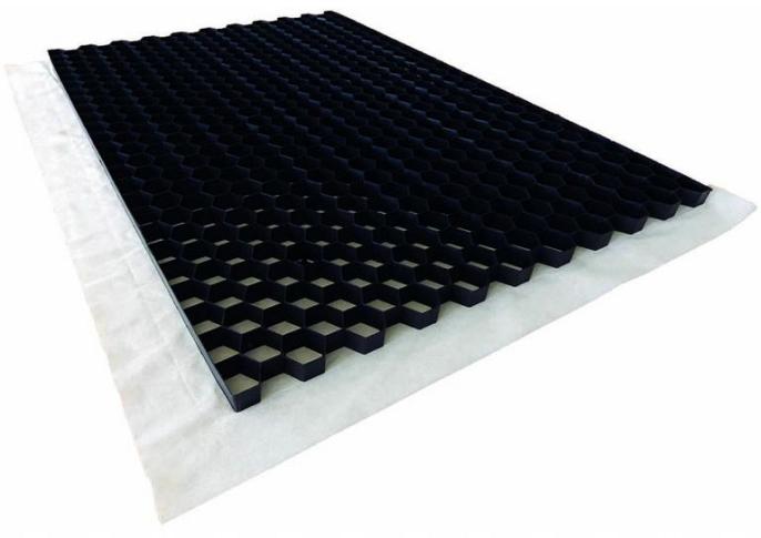 Granusolid HDPE 120x80x2,9 cm, Black
