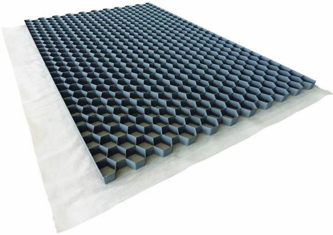 Granusolid HDPE 120x80x2,9 cm, Grey