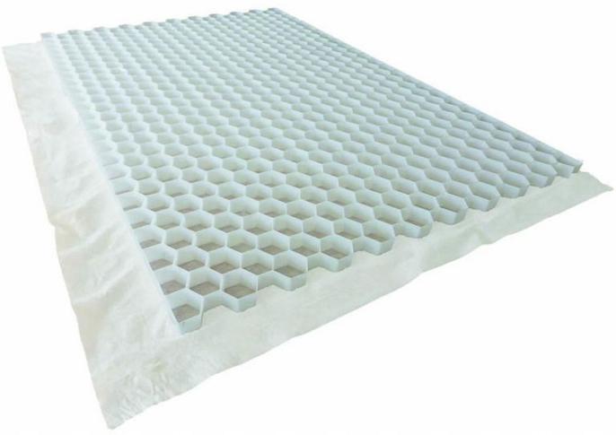 Granusolid HDPE 120x80x3,9 cm, White