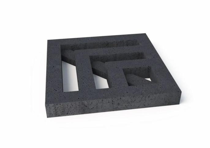 Schellevis Oudhollands Grasbetontegel Leaf Antra 80x80x10