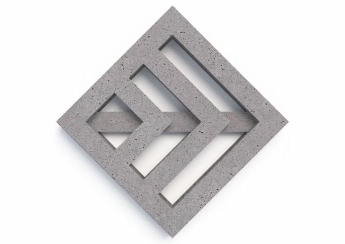 Schellevis Oudhollands Grasbetontegel Leaf Grijs 80x80x10