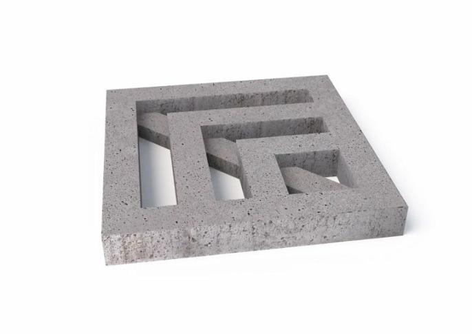 Schellevis Oudhollands Grasbetontegel Leaf Grijs 80x80x10