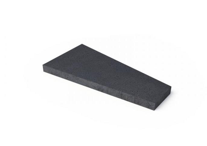 Schellevis Oudhollands TRAPEZIUM 120X60/30X8 CM ANTRACIET