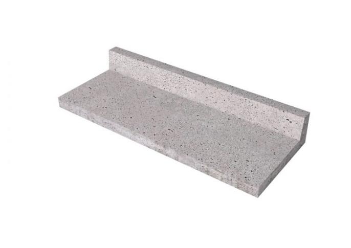 Schellevis Oudhollands TRAPTREDE L-VORM 100X40X15 CM GRIJS