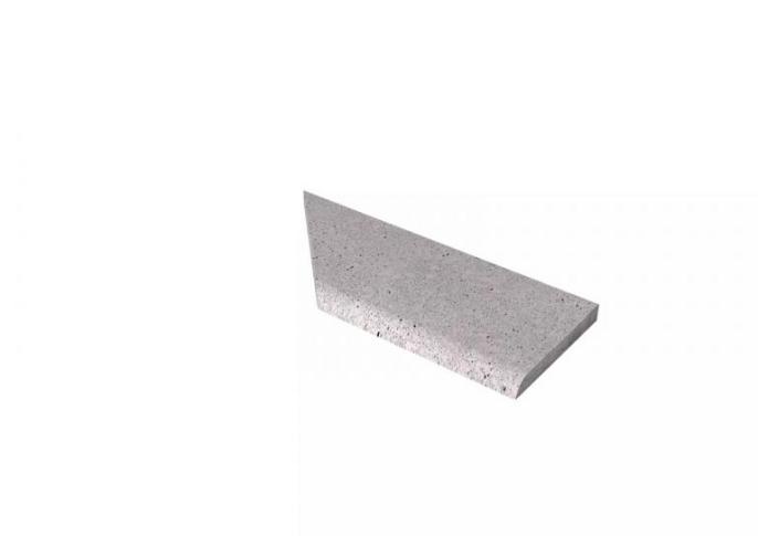 Schellevis Oudhollands ZWEMBADRAND HOEK RECHTS (100/60X40X5 CM) GRIJS