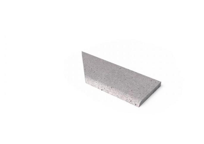 Schellevis Oudhollands ZWEMBADRAND HOEK RECHTS (100/60X40X5 CM) GRIJS