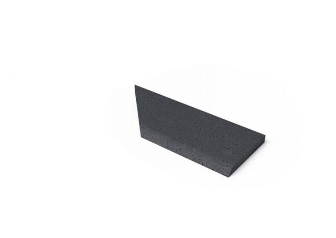 Schellevis Oudhollands ZWEMBADRAND HOEK RECHTS (100/60X40X5 CM) ANTRACIET