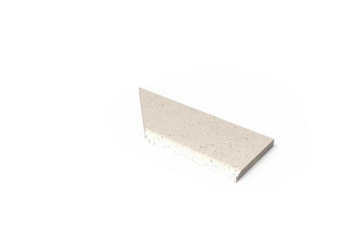 Schellevis Oudhollands ZWEMBADRAND HOEK RECHTS (100/60X40X5 CM) CREME