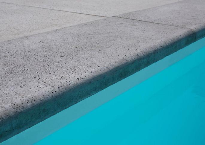 Schellevis Oudhollands ZWEMBADRAND HOEK LINKS (100/60X40X5 CM) GRIJS