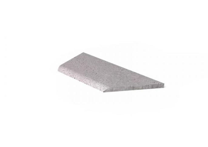 Schellevis Oudhollands ZWEMBADRAND HOEK LINKS (100/60X40X5 CM) GRIJS