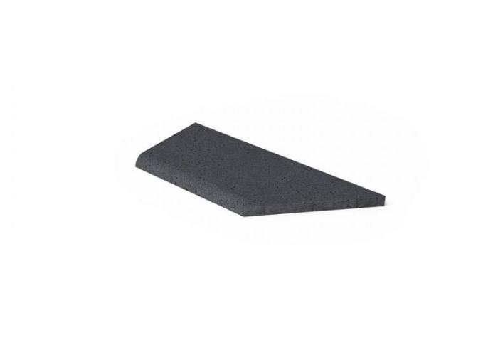 Schellevis Oudhollands ZWEMBADRAND HOEK LINKS (100/60X40X5 CM) ANTRACIET