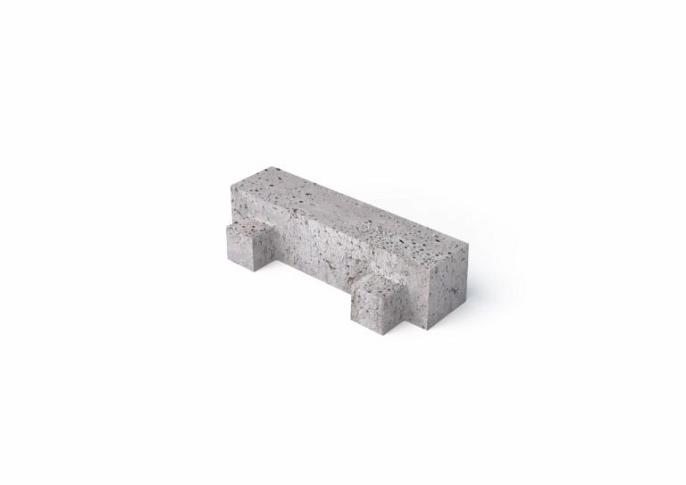 Schellevis Oudhollands Betonklinker met Nokken 40x10x10 Grijs