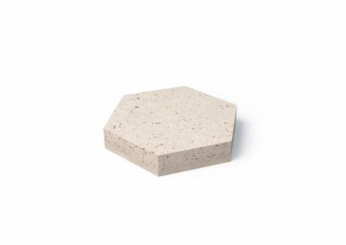 Schellevis Oudhollands 6-kant tegel 37,5x37,5x7 cm Crème