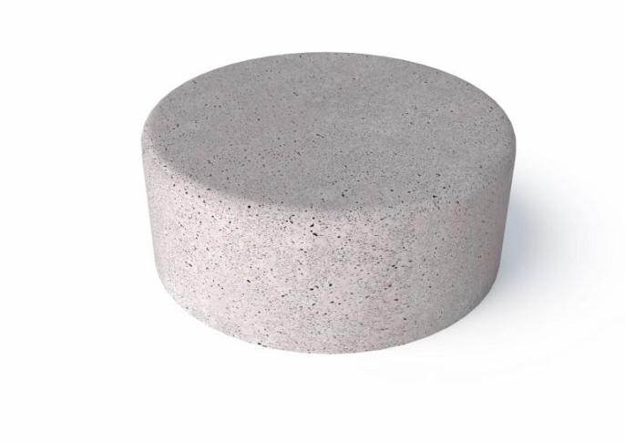 Schellevis Oudhollands Zitelement Rond 100x40 Grijs