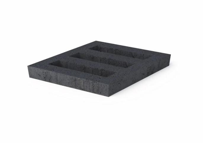 Schellevis Oudhollands Grasbetontegel Facet Open Antra 60x60x10