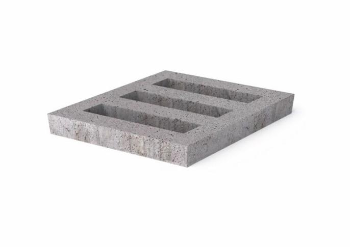 Schellevis Oudhollands Grasbetontegel Facet Open Grijs 60x60x10
