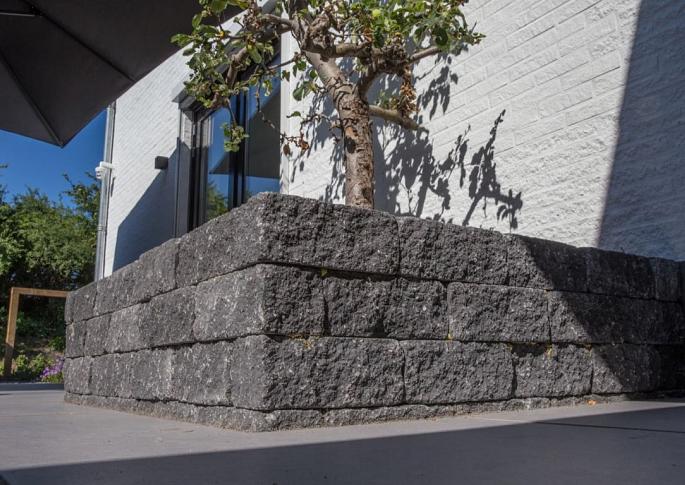 Wallblock Tumble 12x12x30 Antraciet