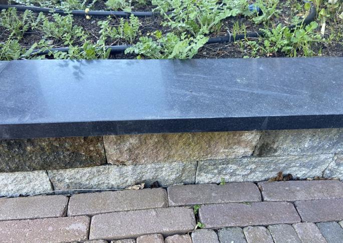 Basalt Afdekplaat 20x100x3cm Gezoet