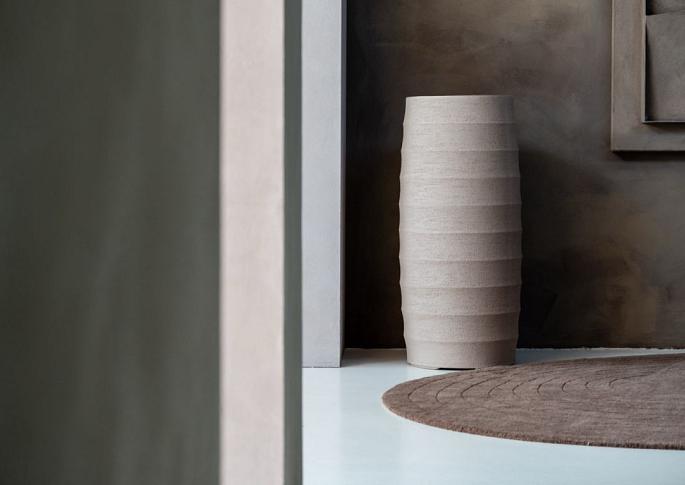 Bordo Modern Vase 70 - Sand - Plantruimte Ø21.5