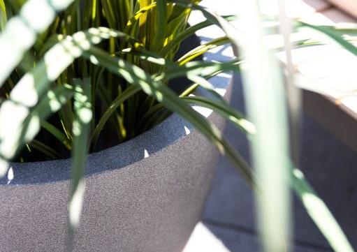 Grigio Egg Pot 60 - Natural Concrete - Plantruimte Ø53