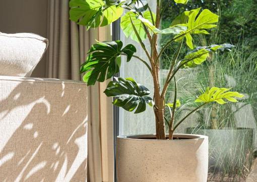 Grigio Metallic New Egg Pot 45 - Champagne - Plantruimte Ø37