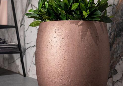 Grigio Metallic Tall Balloon 40 - Bronze - Plantruimte Ø29